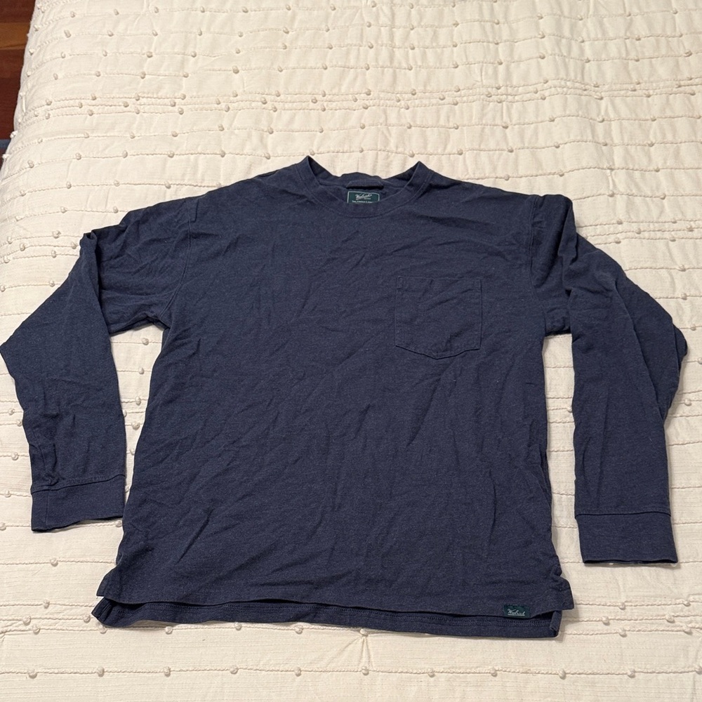 Woolrich Dark Blue Long Sleeve Tee